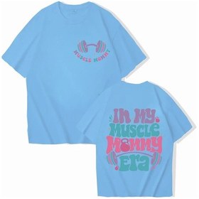 Resim Kuclut Kadın Spor T-shirt - Kasım Anne Hediyesi - Halter Grafikli - Gym Severler İçinmor Mor 