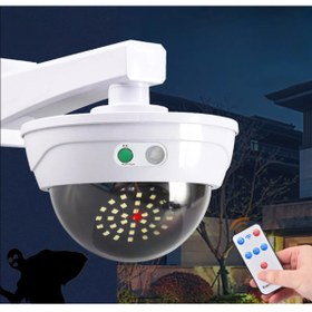 Resim Mighty GÜNEŞ ENERJİLİ GECE GÖRÜŞLÜ HAREKET SENSÖRLÜ CAYDIRICI KORKUTUCU GÜVENLİK KAMERASI (KUMANDALI) 