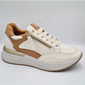 Resim Mammamia D25ka-7295 Of White Hakiki Deri Kadın Günlük Casual Sneaker Beyaz 