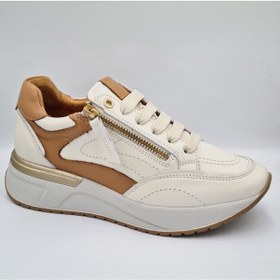 Resim Mammamia D25ka-7295 Of White Hakiki Deri Kadın Günlük Casual Sneaker Beyaz 