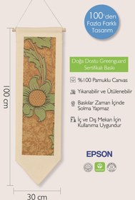 Resim William Morisse Duvar Halısı, Sanat Serisi Dekor, 100cm Kanvas Flama Askılı Duvar Örtüsü NO:670 - Renkli - 5 / 30 x 100 