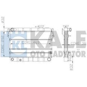 Resim Kale Radyatör M131 Em-ym 470x292x34 2 Sıra Al Pl Sistem 
