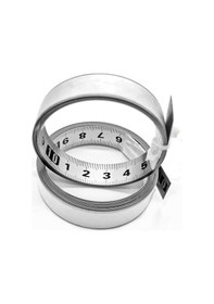 Resim Paslanmaz Çelik Yapıştırıcı Ölçeği Hassas Ağaç İşleme Kılavuz Rayı Tutkallı Kendinden Yapışkanlı Mezura Metal Cetvel, C-100cm 