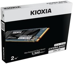 Resim KIOXIA PCIe M2 1TB Exceria Basic NVMe GEN4 7200/6600 Mb/sn SSD (LSF10Z001TG8) 
