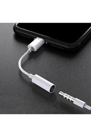 Resim Derwell Iphone 7 8 Plus X 11 12 13 Pro Uyumlu Lightning Telefon Kulaklık Çevirici Aux Dönüştürücü Aparat 