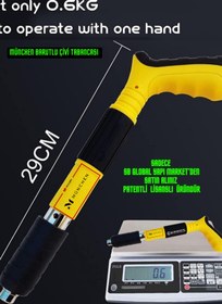 Resim RAVA HOME Çivi Çakma Tabancası Metel Ahşap Beton München Baschı Marka 