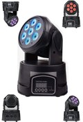 Resim Wash-107 DMX Moving Head Robot Sahne Işık Sistemi 7x10W RGBW Quenlite