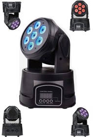 Resim Wash-107 DMX Moving Head Robot Sahne Işık Sistemi 7x10W RGBW 