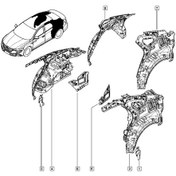 Resim Arka Sol Dış Davlumbaz Talisman 767130591R 