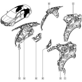 Resim Arka Sol Dış Davlumbaz Talisman 767130591R 