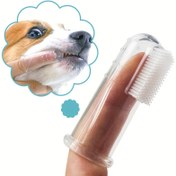 Resim Köpek ve Kedi için Parmak Diş Fırçası, Köpek Parmak Diş Fırçası, Evcil Hayvanlar için Parmak Fırçası Diş Temizliği 