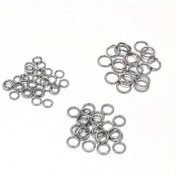 Resim 3mm -15mm DIY Paslanmaz Çelik Atlama Halkaları ve Bölünmüş Halkalar DIY Takı Yapımı için Takı Keşfi ve Bileşenleri 