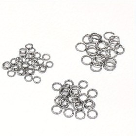 Resim 3mm -15mm DIY Paslanmaz Çelik Atlama Halkaları ve Bölünmüş Halkalar DIY Takı Yapımı için Takı Keşfi ve Bileşenleri 