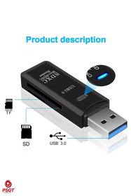Resim OEM 2in1 Usb 3.0 Micro Sd Hafiza Karti - Tf Kart Okuyucu Hub Adaptör Veri Aktarici 