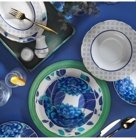 Resim Kütahya Porselen Bone Olympos 53 Parça 12237 Dekor Yemek Takımı 