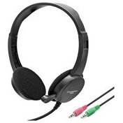 Resim Hadron HD1296 Mikrofonlu 2x3.5 MM Aux 1.8 M Kablolu Kulakü Üstü Kulaklık Siyah 