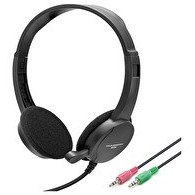 Resim Hadron HD1296 Mikrofonlu 2x3.5 MM Aux 1.8 M Kablolu Kulakü Üstü Kulaklık Siyah 