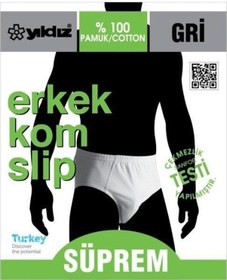 Resim Yıldız Erkek Süprem Pamuk Slip Külot 130-131 - 3 Adet 