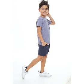 Resim Toontoy Kids Toontoy Erkek Çocuk Şortlu Takım Gri 