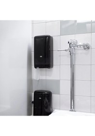 Resim Tork 557508 Çift Rulo Hazneli Tuvalet Kağıdı Dispanseri Siyah Siyah 