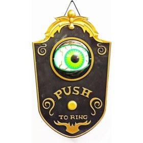 Resim Mena Rise Halloween Kapı Zili Ding Siyah 