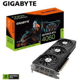 Resim GIGABYTE GV-N4060GAMING OC-8GD, Rev.1.0, RTX4060 OC, 8Gb GDDR6, 128BIT, 2xHDMI, 2xDP, GAMING Ekran KARTI 