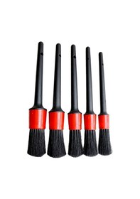 Resim Oto Uyumlu Araç Detaylı Temizlik Fırçası-5+1 Oto Araba Yıkama Klima Temizleme Fırçası-1 Adet Fırça 6 Adet 