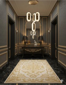 Resim Bohem Aydınlatma 3+1 Kristal Elips Gold Modern Sarkıt Avize 3 Renk Led Gold 