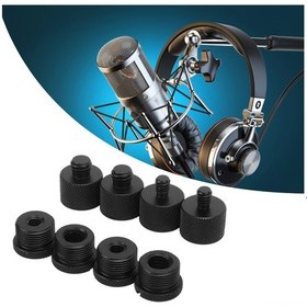 Resim Xindoker Mikrofon Stantı Adaptörü, Alüminyum Allyum, 5/8 3/8 1/4 Cinsiyet Dönüştürücü, Kamera, Webcam, Tripod Uyumlu, Dayanıklı, Kolay Kurulum 