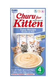 Resim Inaba Ciao Churu Tuna Balıklı 4x14 gr Yavru Kedi Ödül Kreması 