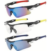 Resim Willowhaven C3 3 Adet Klasik Yarı Çerçeveli Renkli Spor Bisiklet Gözlüğü Hafif Dayanıklı 