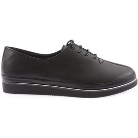Resim Dgn 095 Kadin Kalin Taban Bağcikli Comfort Ayakkabi 095-2111-R1534 Siyah 