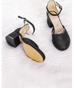 Resim Kiko Kids Ressa Taşlı Kız Çocuk 5 Cm Topuklu Sandalet Abiye Ayakkabı Altın 