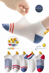 Resim Color Socks 5'li Smile Desenli Çocuk Çorap Seti (OKULA DÖNÜŞ) 