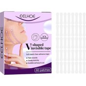 Resim Qingmipy Cilt Dostu V Şekilli Yüz Germe Bantları, 60 Adet, Su Geçirmez Ve Esnek Yüz Lifti 