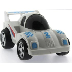 Resim MEGA Sürtmeli Kırılmaz Beyaz Yarış Arabası F559 