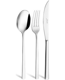 Resim Jumbo 2403 18 Parça 6 Kişilik Yemek Çatal Kaşık Bıçak Takımı Çelik 