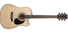 Resim Cort AD880CENSW Elektro Akustik Gitar | Çantalı Natürel Satin 