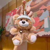 Resim Silver1 Peluş Bebek Aşk Düğmesi Çanta Kolye Sevimli Biblolar Bebek Çekicilik Küçük Kolye Anahtarlık (Yurt Dışından) 