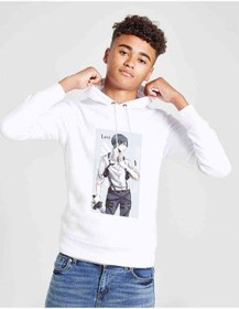 Resim Anime Attack On Titan Baskılı Unisex Çocuk Kapüşonlu Beyaz Sweat (528914425) Beyaz 