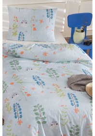 Resim Tek Kişilik Pamuklu Nevresim Takımı 3 Parça Cikcik Desen Mint / Yumuşak Dokulu Mint 