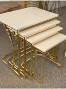 Resim Ankara Dinç Metal Sehpa Tekerlekli C Sehpa Gold. Dörtlü. Zigon Se 
