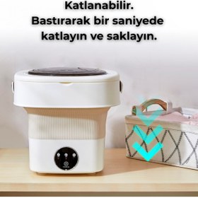 Resim DEMPOWER 11 Litre Portatif Mini Çamaşır Makinesi 