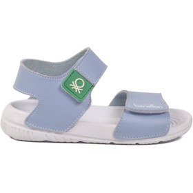 Resim United Colors Of Benetton Bebe Mavisi Cırtlı Kız Bebek Sandalet BN-1252 B 
