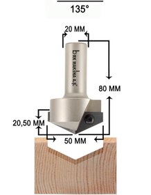 Resim BRK 135 Derece Değiştirilebilir Saplı Jiletli Freze 