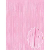 Resim Soft Pembe Püsküllü Kapı Perdesi 