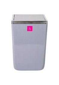 Resim Primanova Toskana Gri Tuvalet Fırçası ve 6Lt Çöp Kovası 