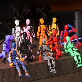 Resim Tamamen Ekleme Robot Aksiyon Figürleri - Çok Eklemli, Hareketli Model Oyuncak, Canlı Renklerde, Masa Dekorasyonu ve Yaratıcı Hediyeler için İdeal, ABS Malzeme, Ekleme Oyuncaklar|Dinamik Pozlar|Karmaşık Tasarım, Aksiyon Figür Oyuncakları 