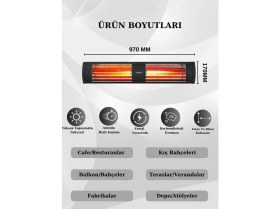 Resim Hottable Supreme 4000 Watt Profesyonel Dış Ortam Isıtıcı 