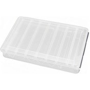 Resim Hombey 14 Bölmeli İki Yönlü Transparan Olta Takı Boxu, Su Çıkarma Delikleriyle Sağlam Pps Malzeme, 27x18x4.7cm 